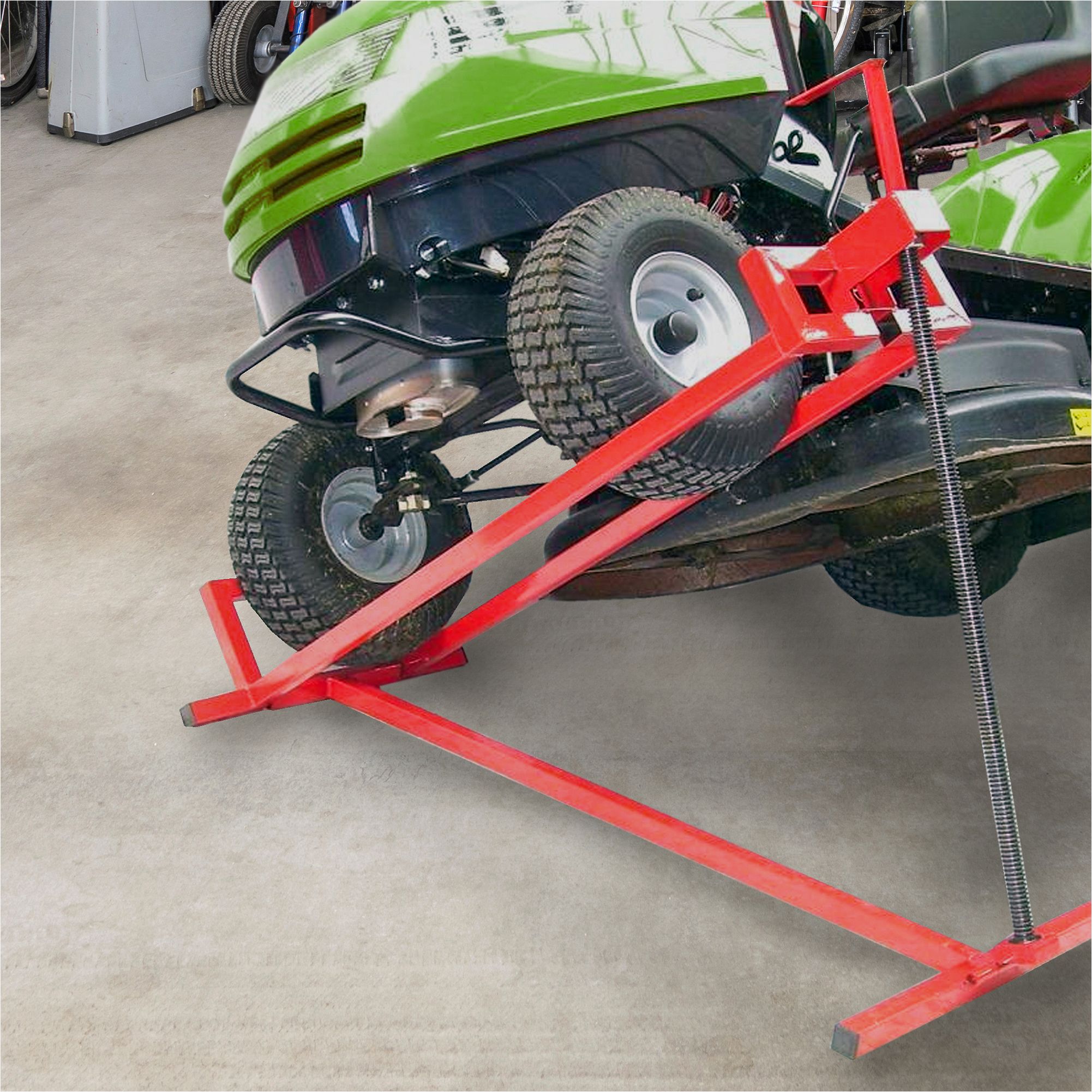 Lève tracteur tondeuse hydraulique capacité 800 Kg, facilite le nettoyage  et l'entretien des tondeuses professionnelles autoportées : :  Jardin